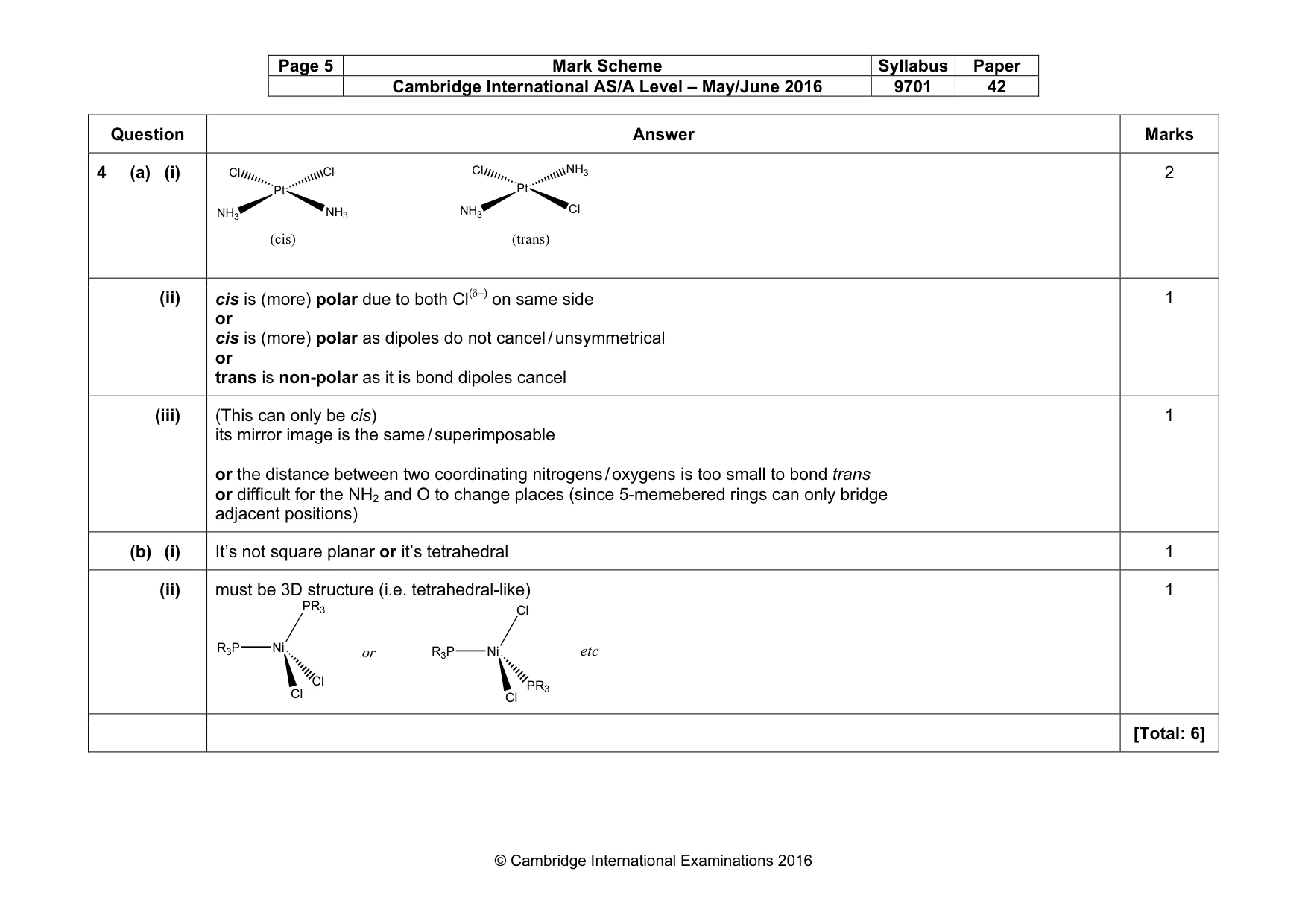 Mark scheme, page 5 of 12