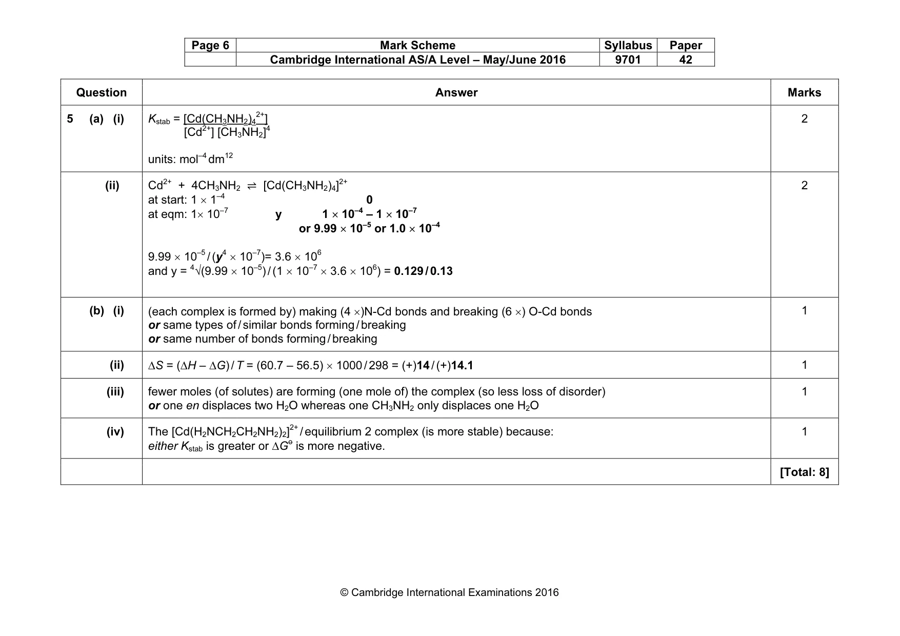 Mark scheme, page 6 of 12