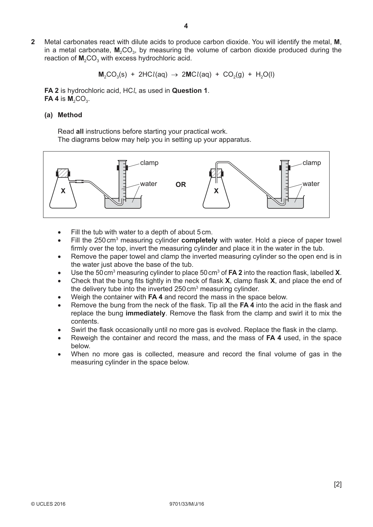 Cambridge A Level Chemistry 9701 2016 May/June Paper 3 · Variant 3 question paper, page 4 of 12