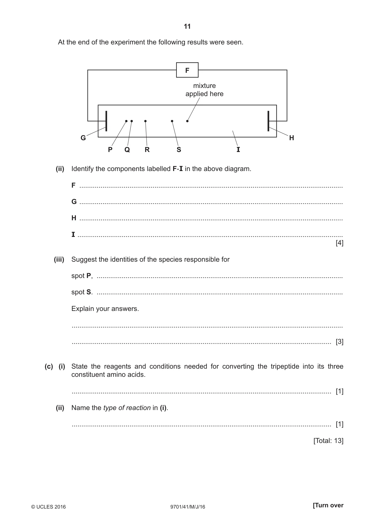 Cambridge A Level Chemistry 9701 2016 May/June Paper 4 · Variant 1 question paper, page 11 of 20
