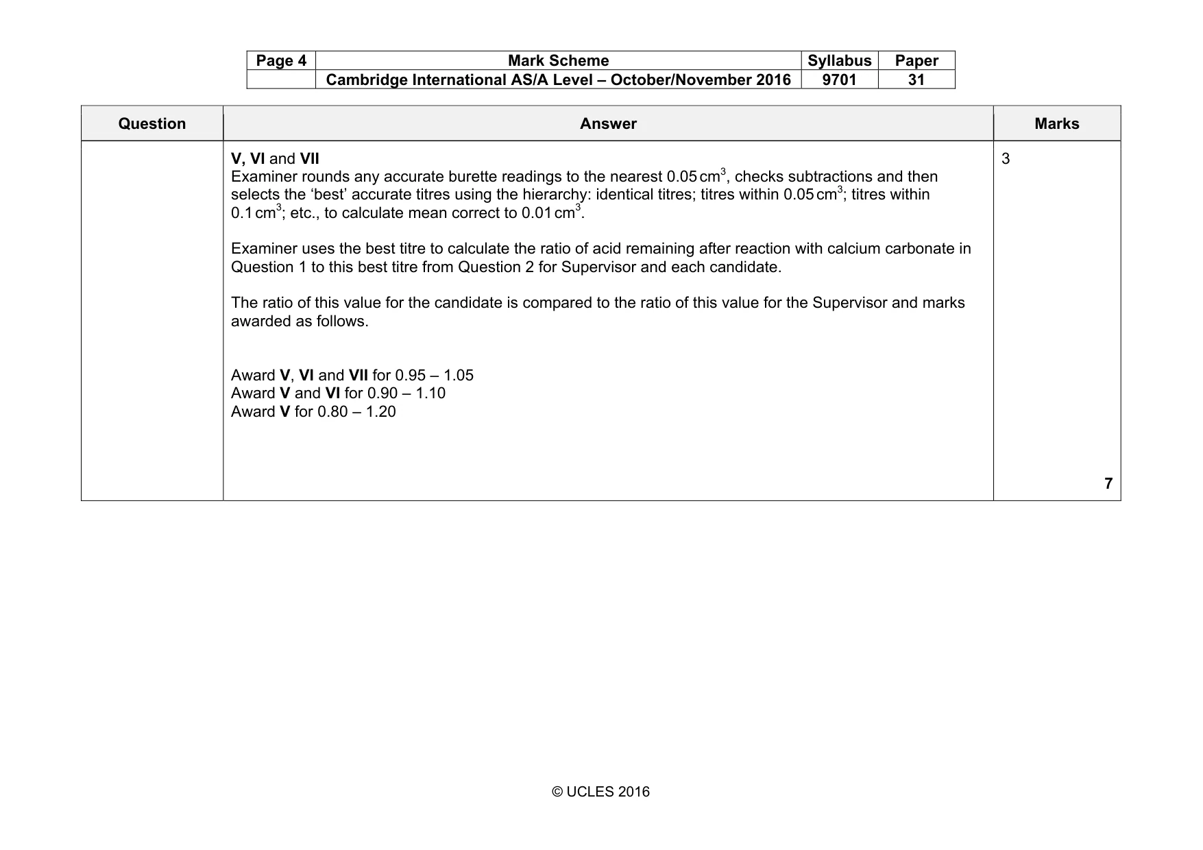 Mark scheme, page 4 of 7