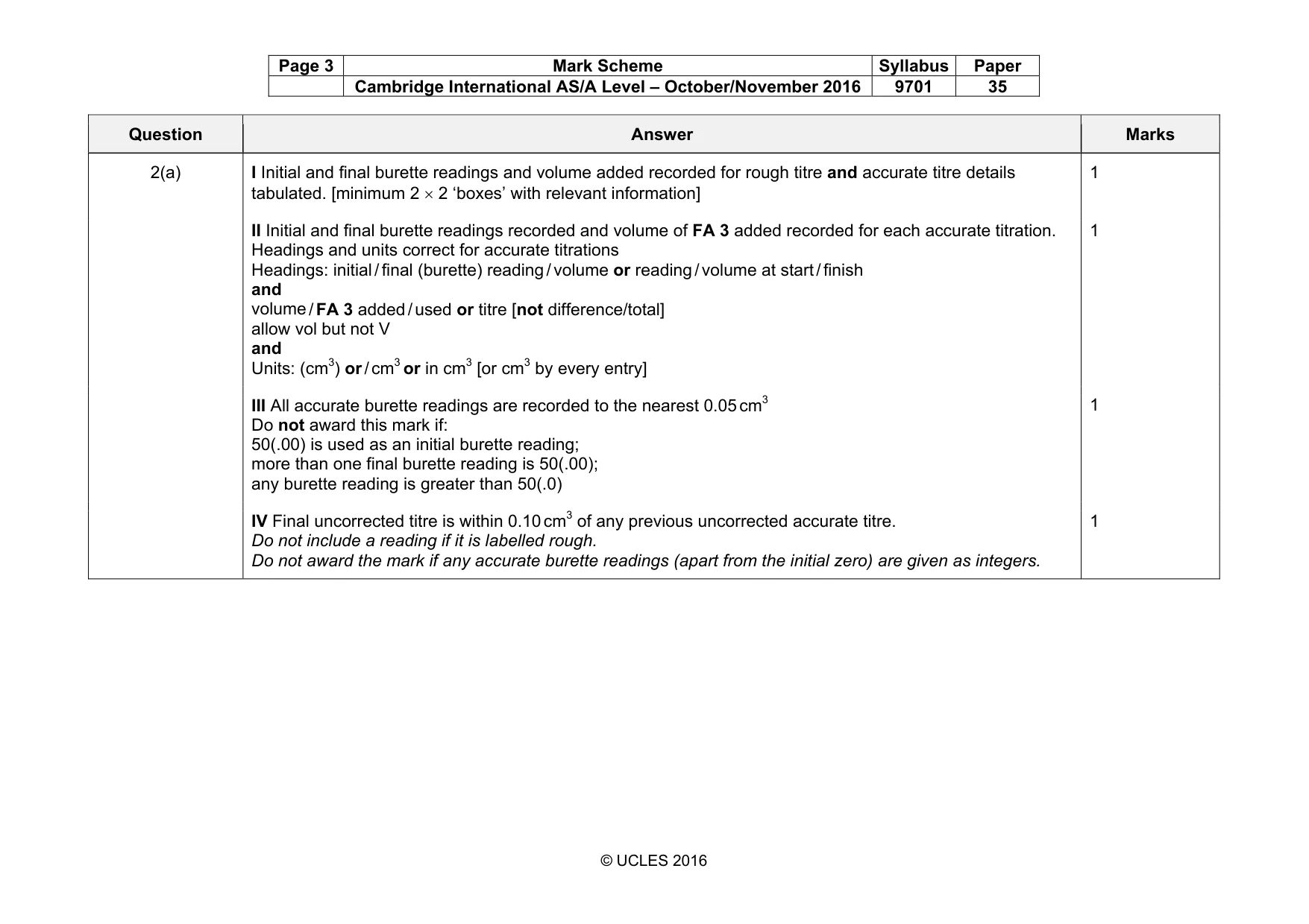 Mark scheme, page 3 of 7