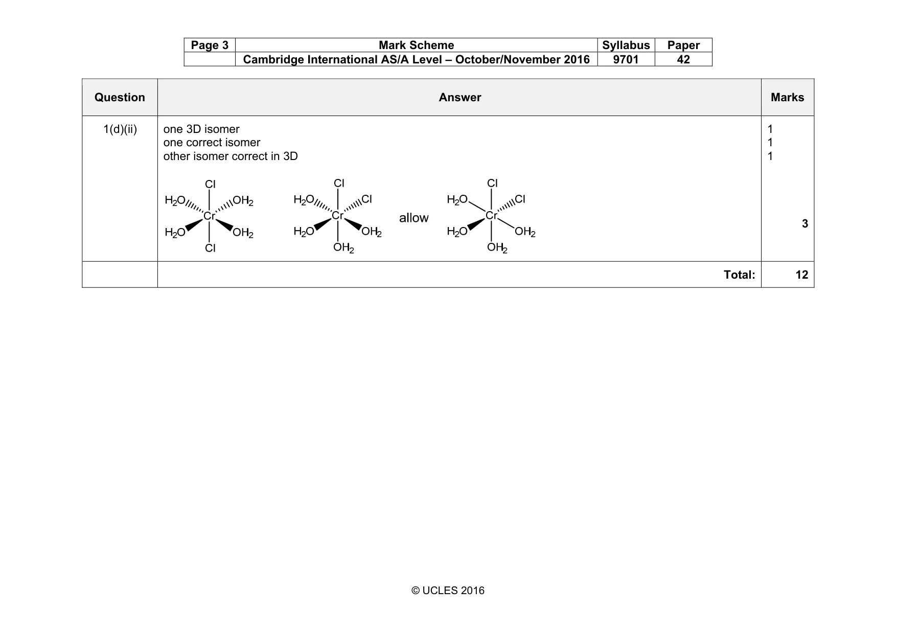 Mark scheme, page 3 of 16