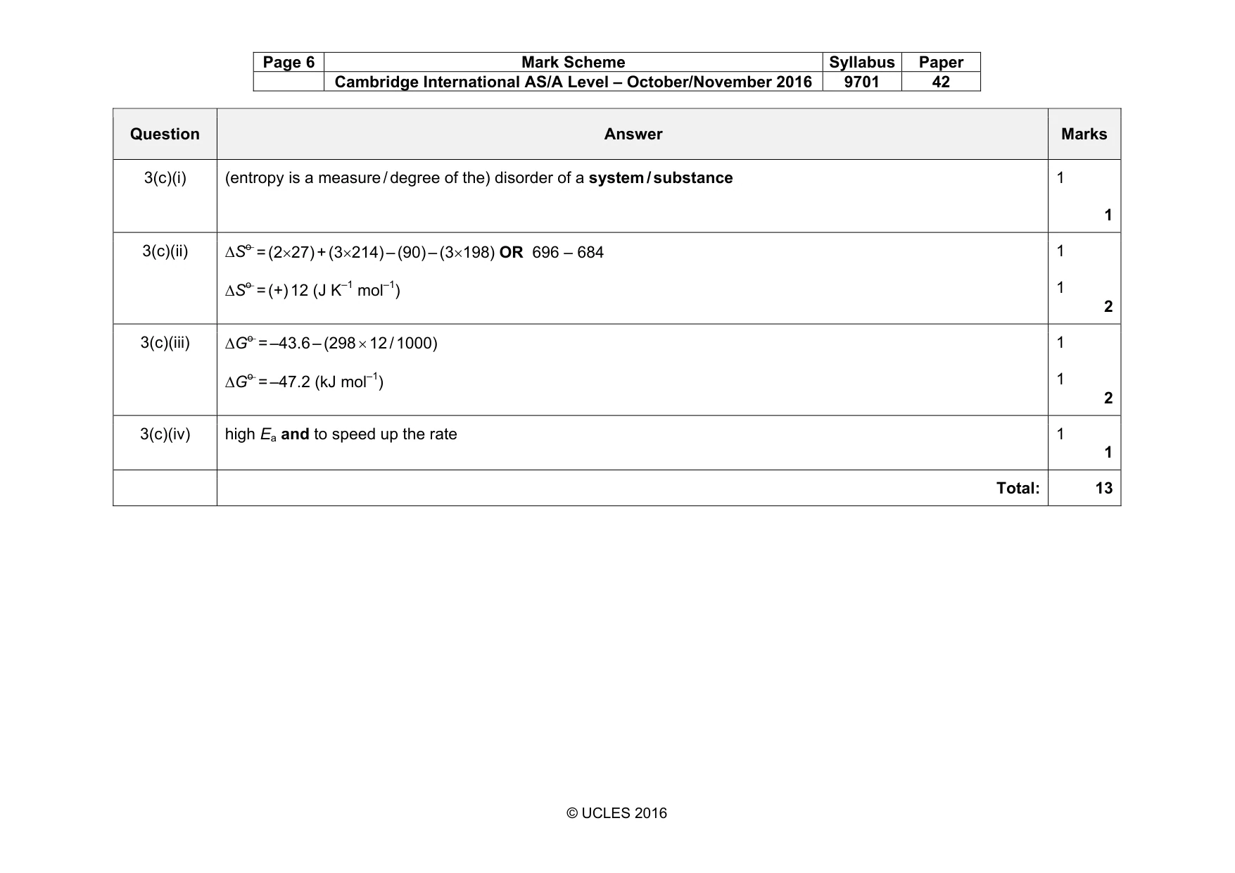 Mark scheme, page 6 of 16