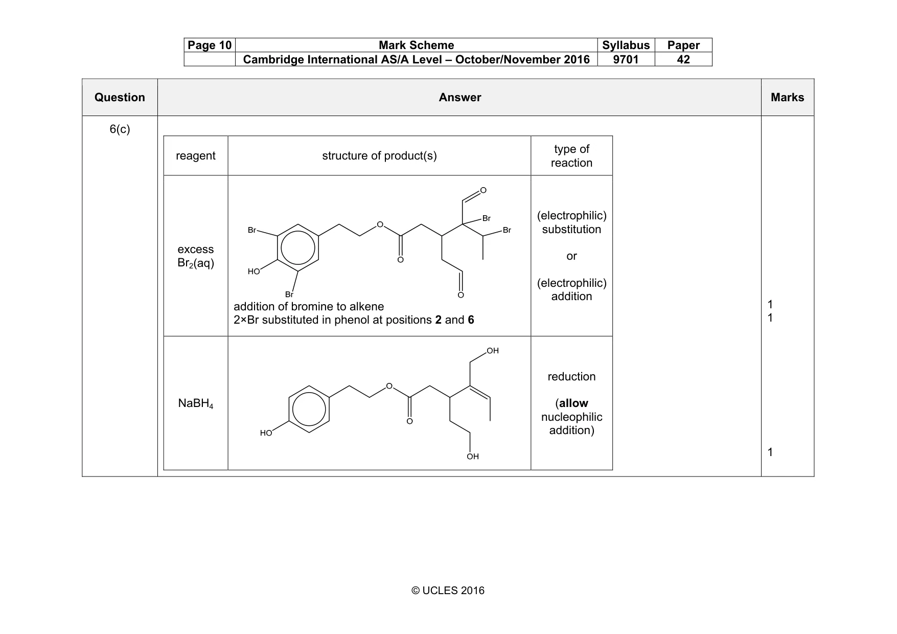 Mark scheme, page 10 of 16
