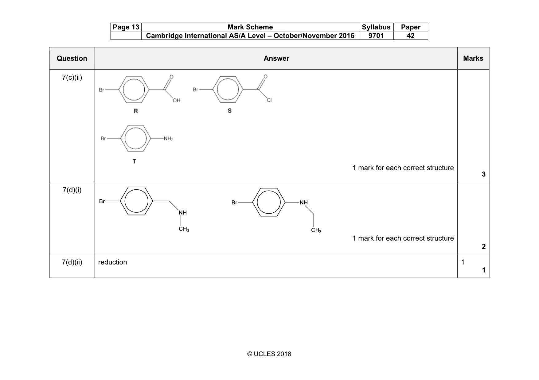 Mark scheme, page 13 of 16