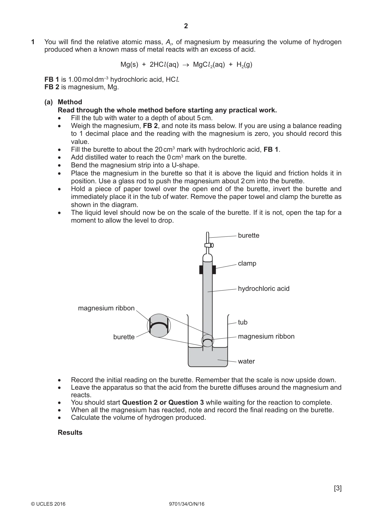 Cambridge A Level Chemistry 9701 2016 Oct/Nov Paper 3 · Variant 4 question paper, page 2 of 12