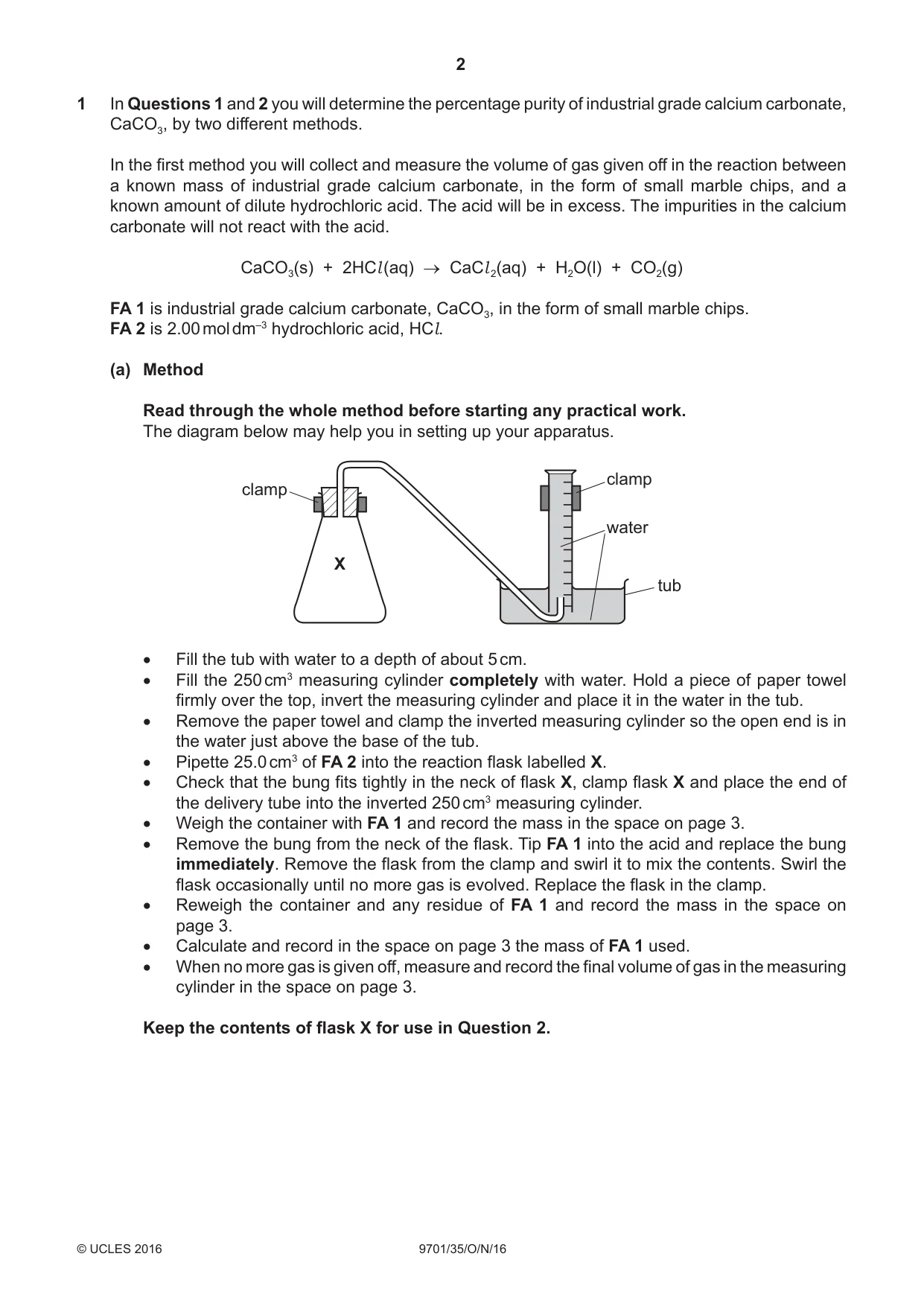 Cambridge A Level Chemistry 9701 2016 Oct/Nov Paper 3 · Variant 5 question paper, page 2 of 12