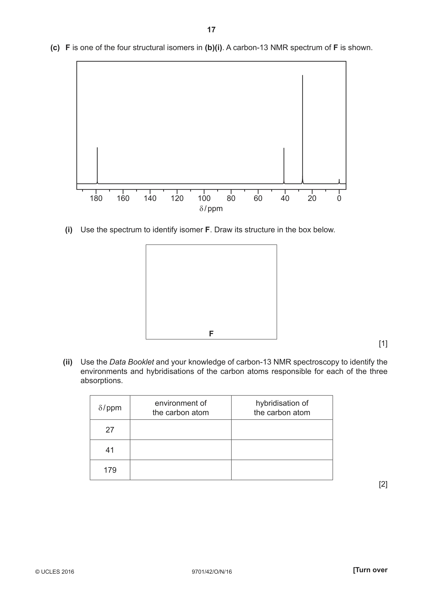 Cambridge A Level Chemistry 9701 2016 Oct/Nov Paper 4 · Variant 2 question paper, page 17 of 20