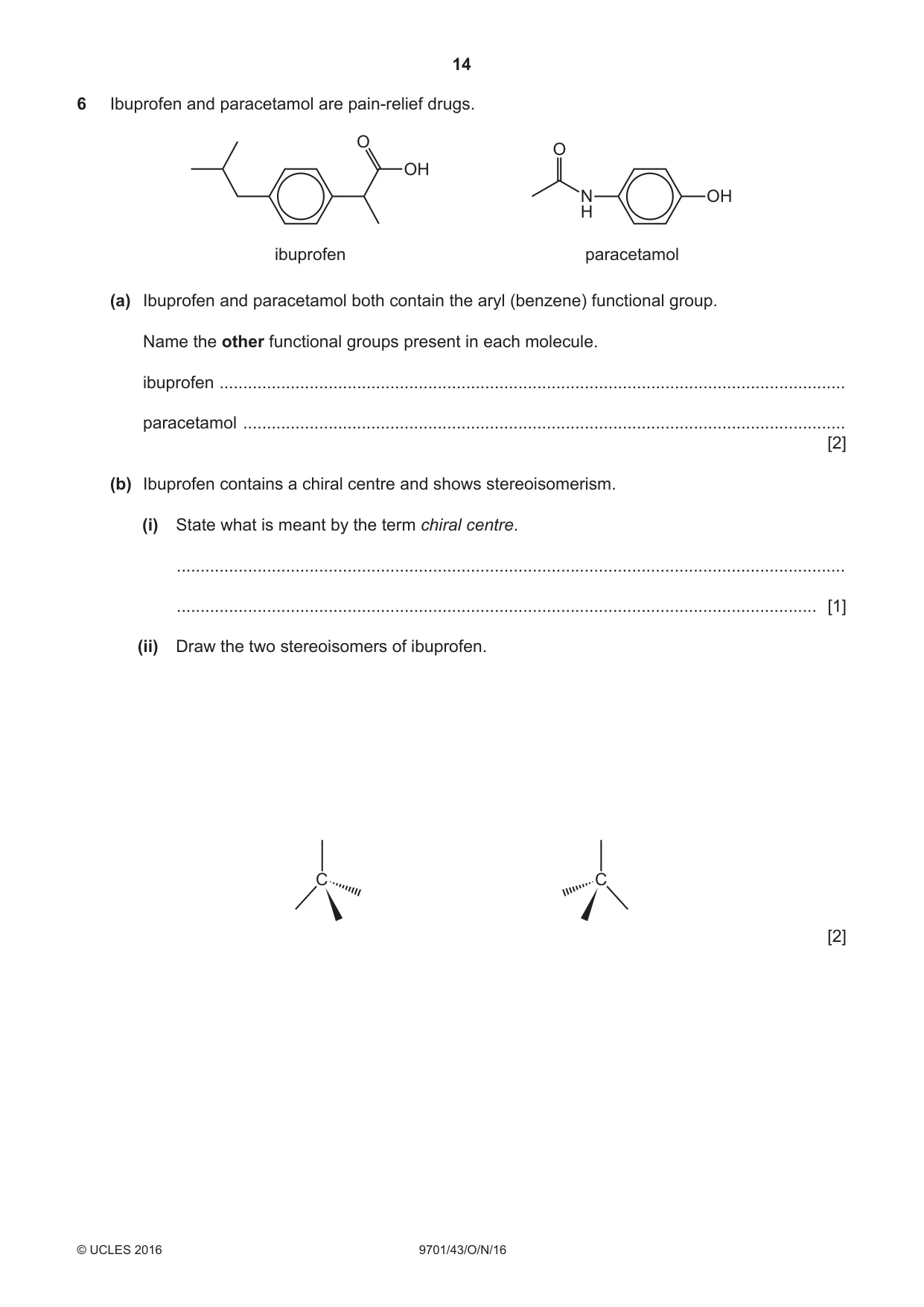 Cambridge A Level Chemistry 9701 2016 Oct/Nov Paper 4 · Variant 3 question paper, page 14 of 20