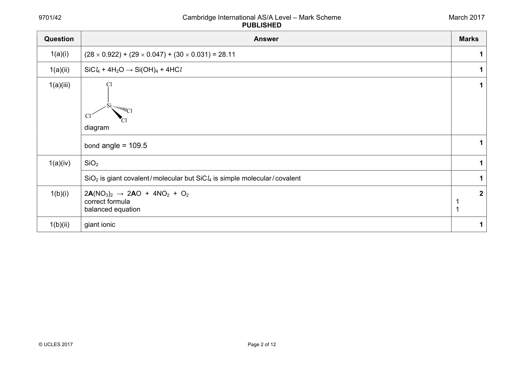 Mark scheme, page 2 of 12