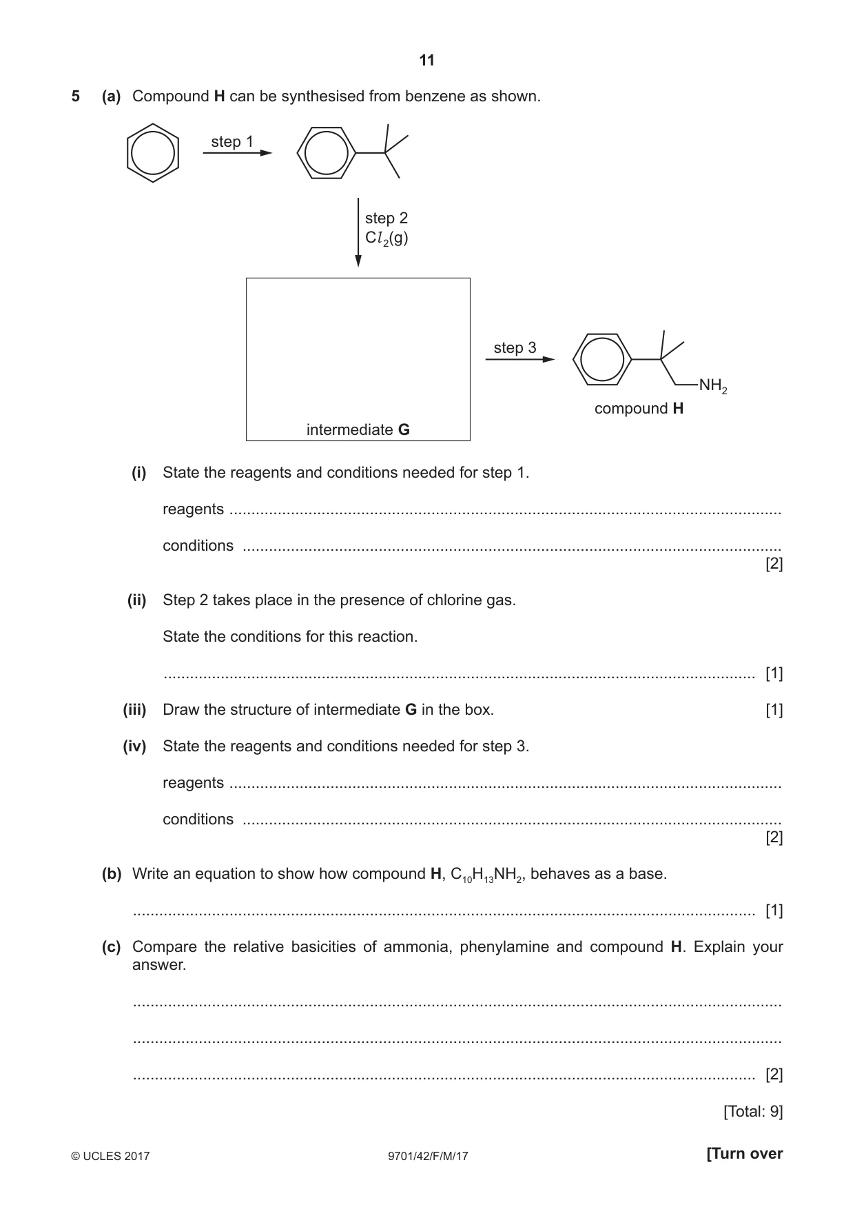 Cambridge A Level Chemistry 9701 2017 Feb/March Paper 4 · Variant 2 question paper, page 11 of 24