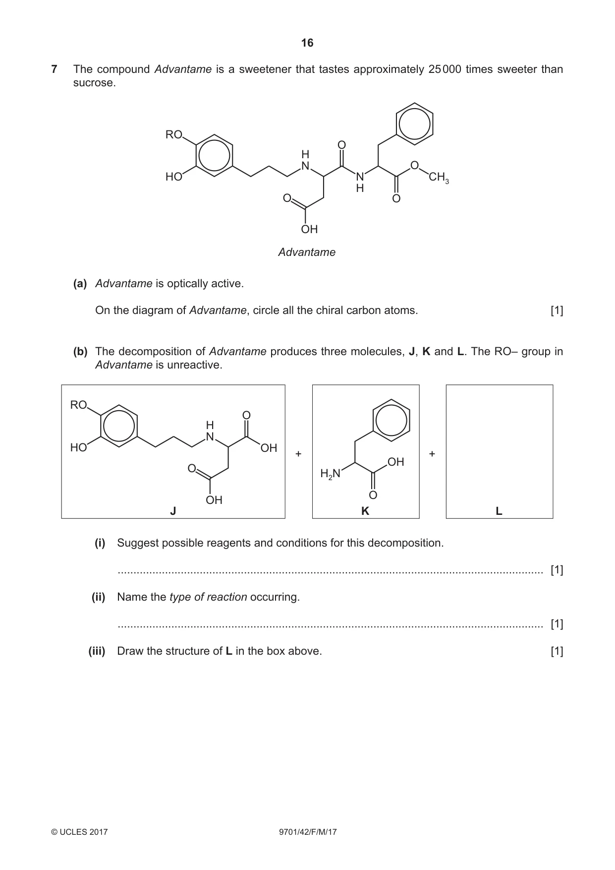 Cambridge A Level Chemistry 9701 2017 Feb/March Paper 4 · Variant 2 question paper, page 16 of 24
