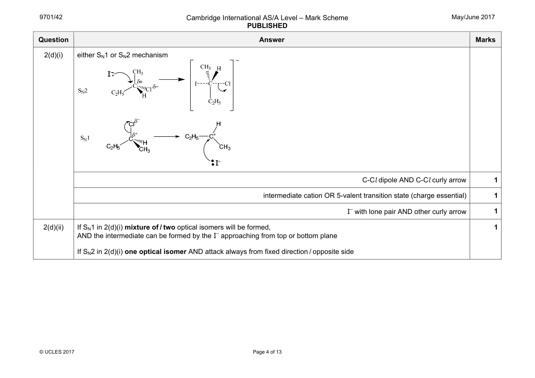 Mark scheme, page 4 of 13