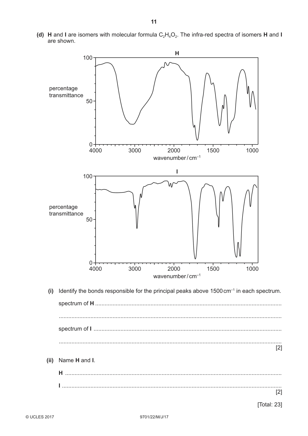 Cambridge A Level Chemistry 9701 2017 May/June Paper 2 · Variant 2 question paper, page 11 of 12