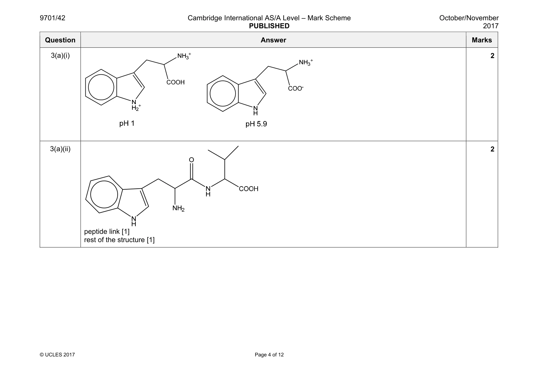 Mark scheme, page 4 of 12