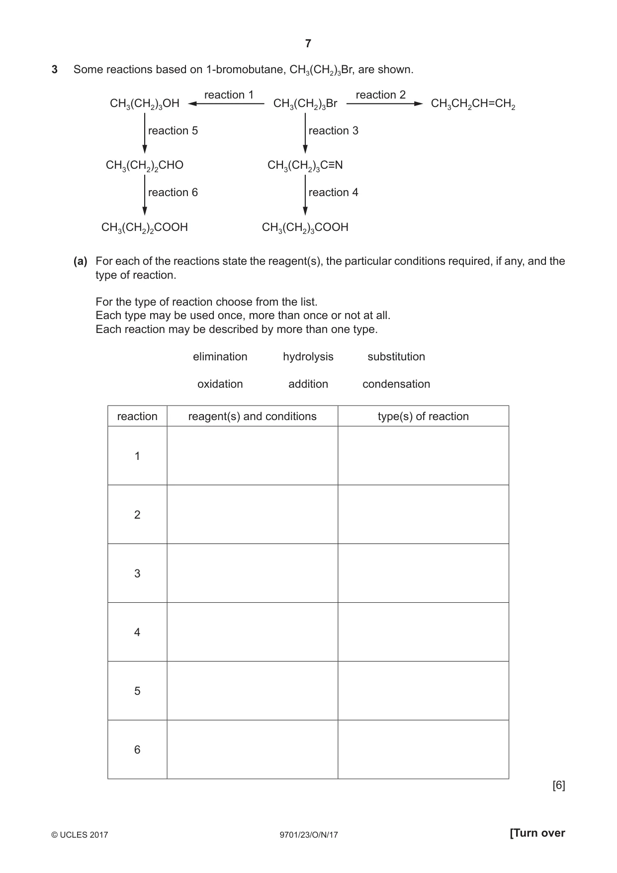 Cambridge A Level Chemistry 9701 2017 Oct/Nov Paper 2 · Variant 3 question paper, page 7 of 12