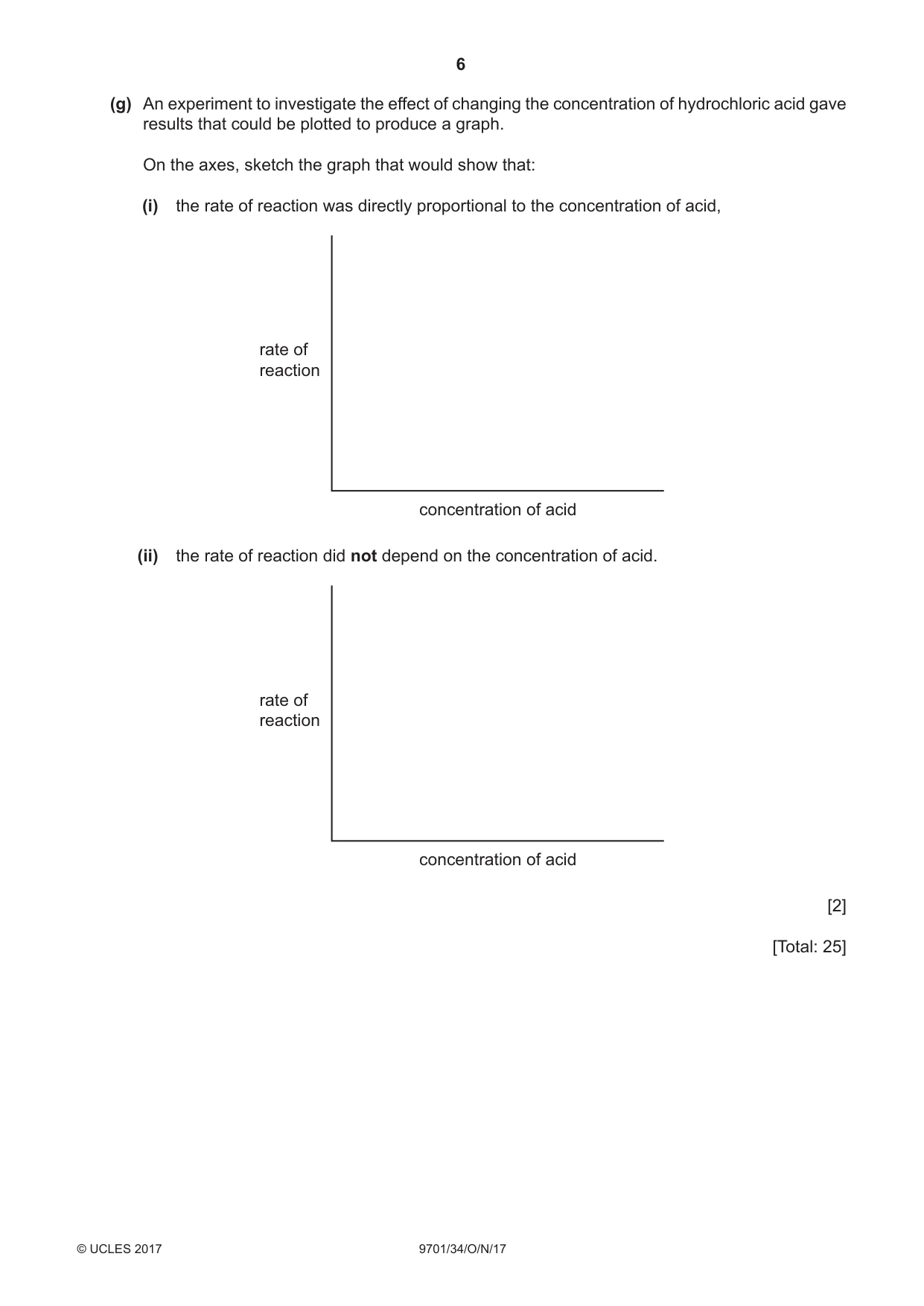 Cambridge A Level Chemistry 9701 2017 Oct/Nov Paper 3 · Variant 4 question paper, page 6 of 12
