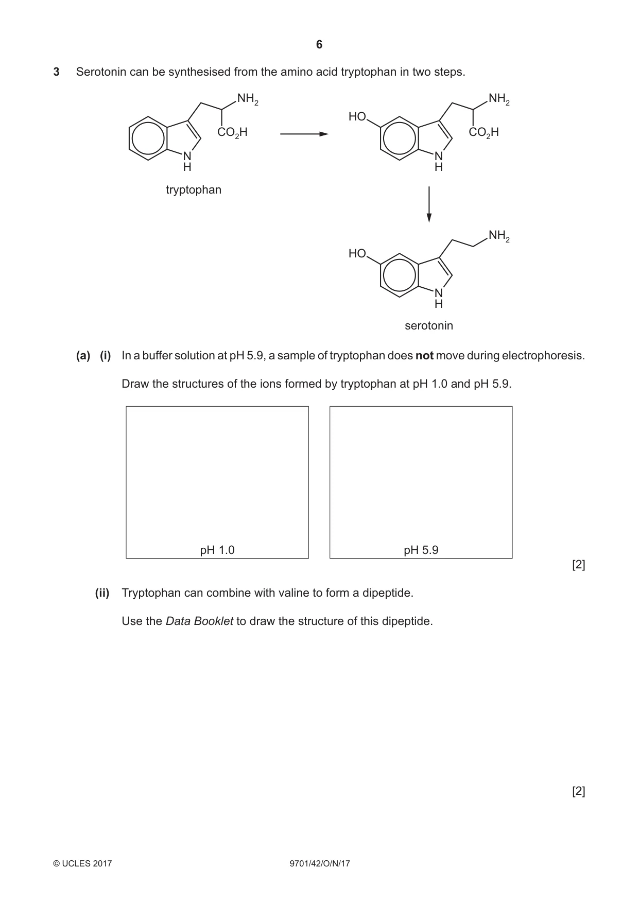 Cambridge A Level Chemistry 9701 2017 Oct/Nov Paper 4 · Variant 2 question paper, page 6 of 20