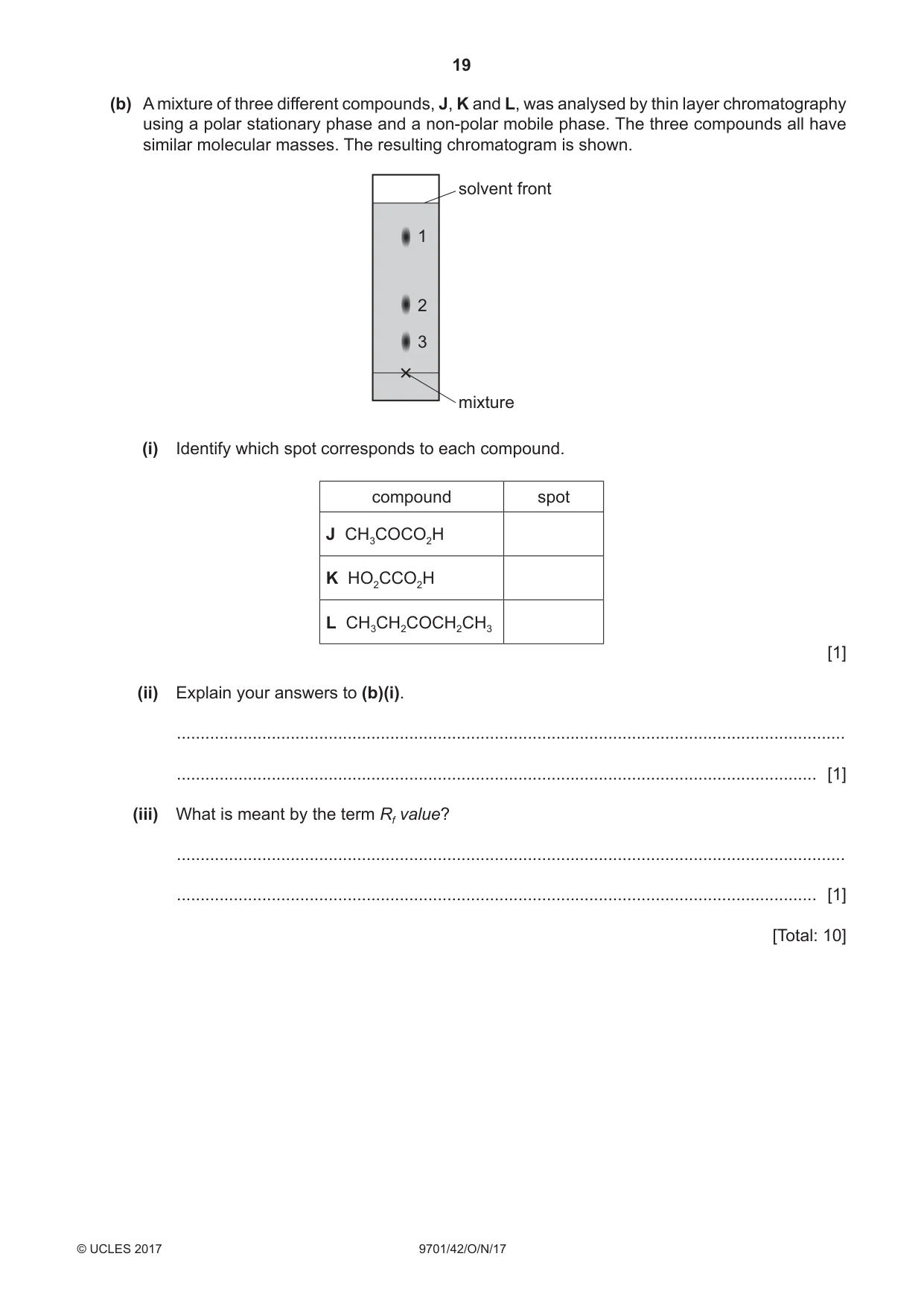 Cambridge A Level Chemistry 9701 2017 Oct/Nov Paper 4 · Variant 2 question paper, page 19 of 20