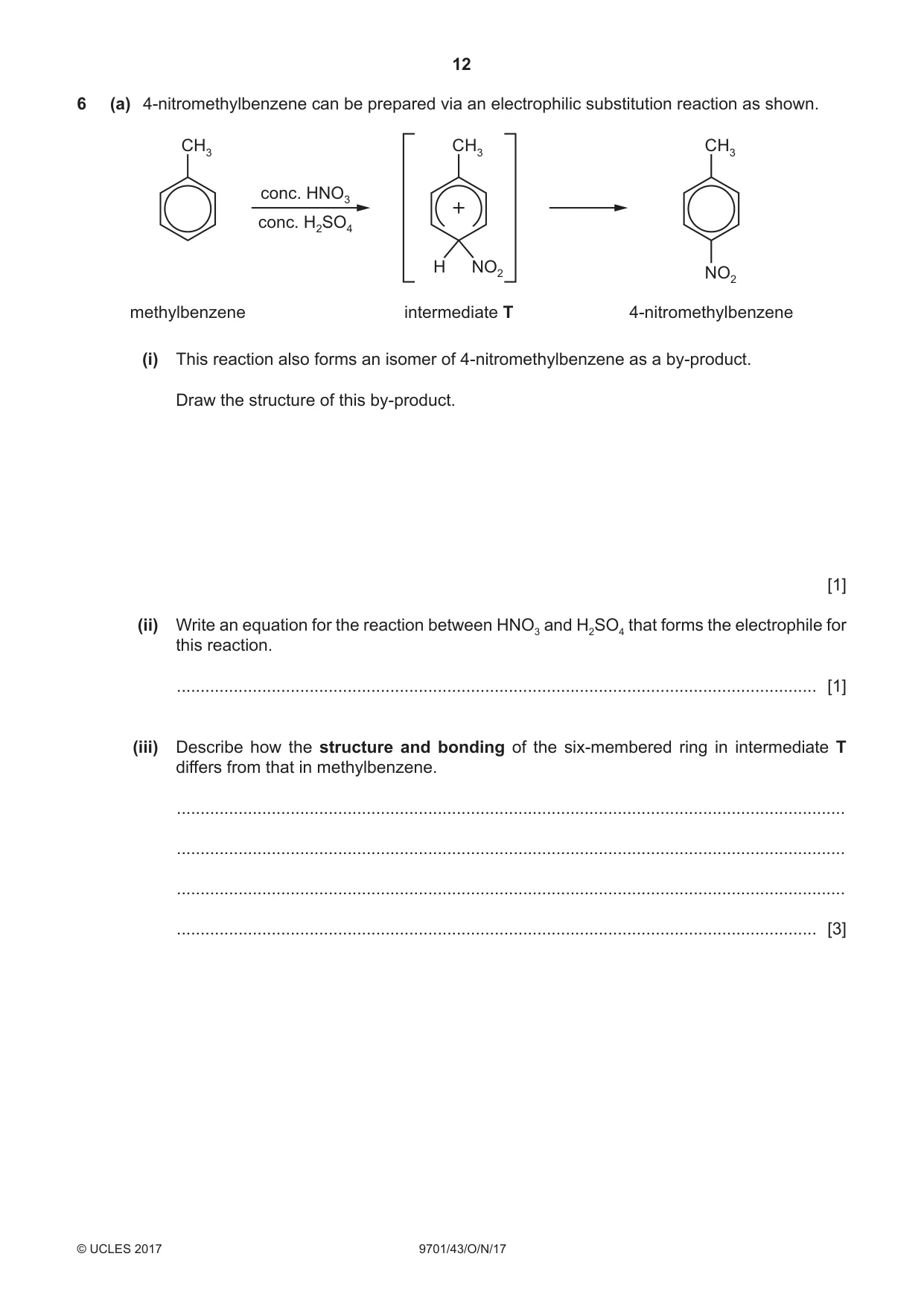 Cambridge A Level Chemistry 9701 2017 Oct/Nov Paper 4 · Variant 3 question paper, page 12 of 20