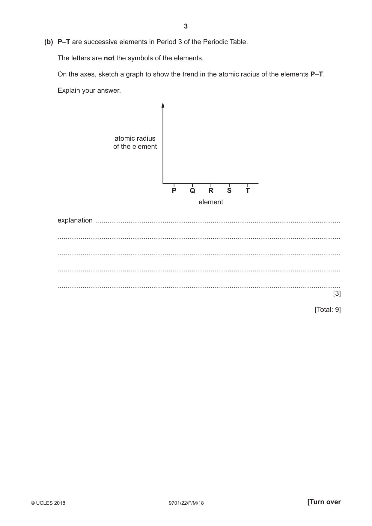 Cambridge A Level Chemistry 9701 2018 Feb/March Paper 2 · Variant 2 question paper, page 3 of 12