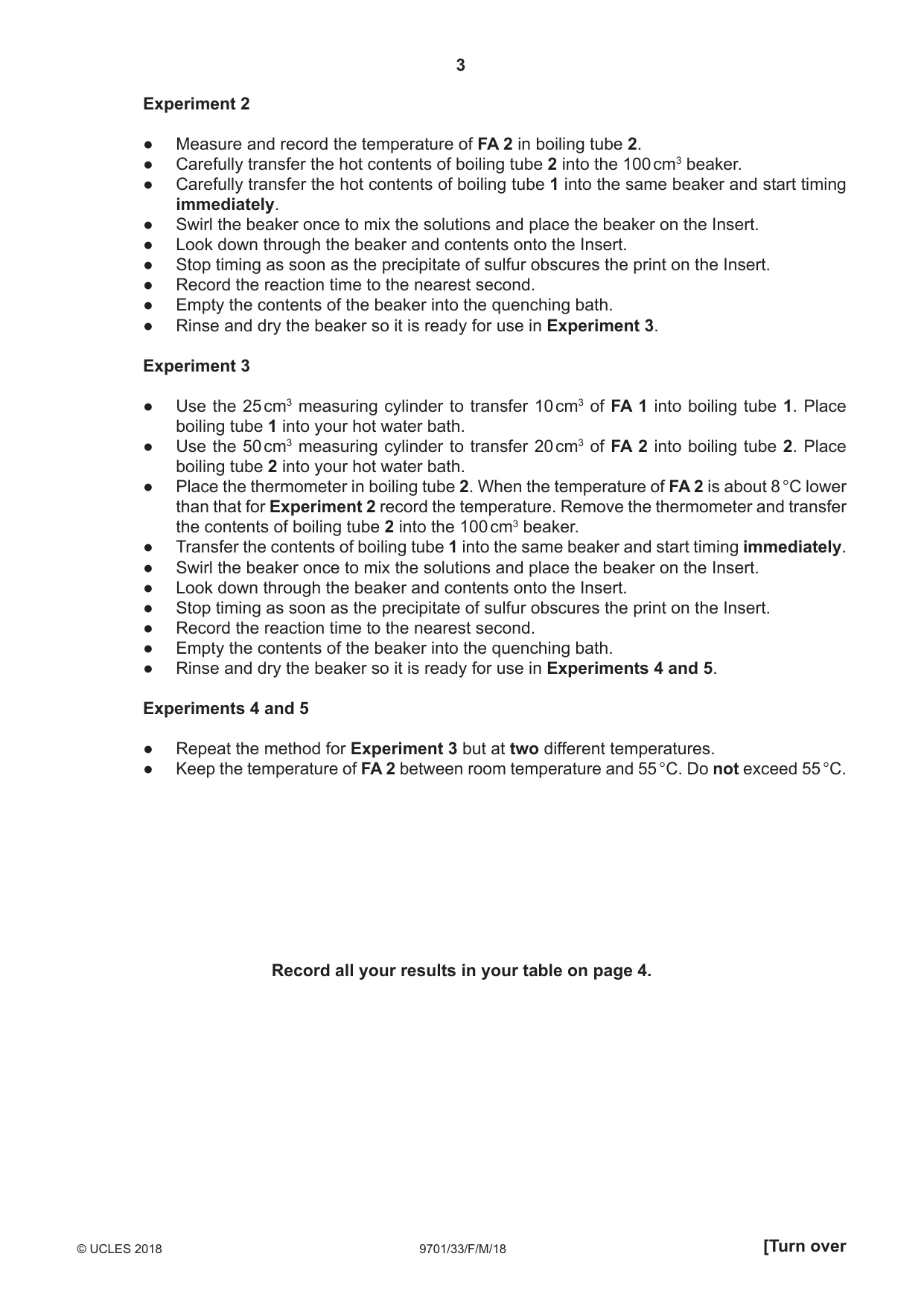 Cambridge A Level Chemistry 9701 2018 Feb/March Paper 3 · Variant 3 question paper, page 3 of 16
