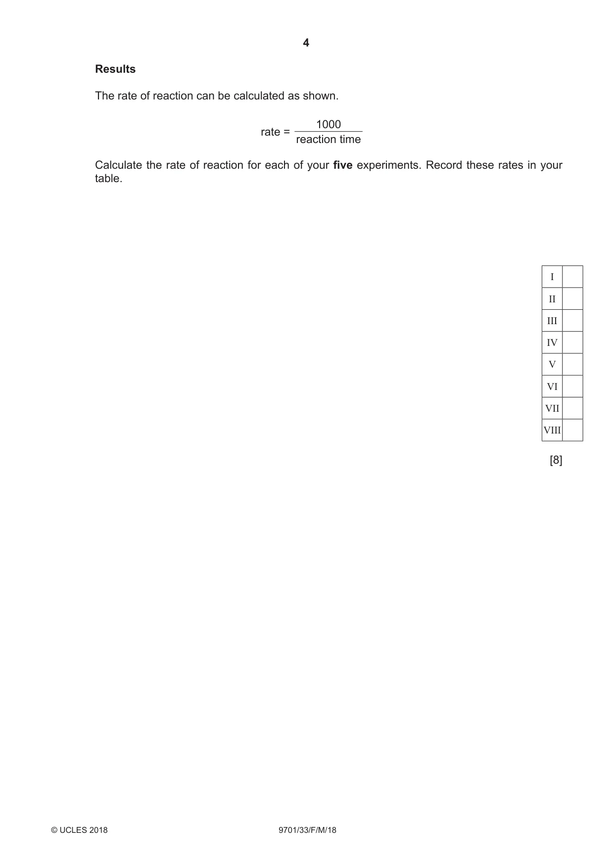 Cambridge A Level Chemistry 9701 2018 Feb/March Paper 3 · Variant 3 question paper, page 4 of 16