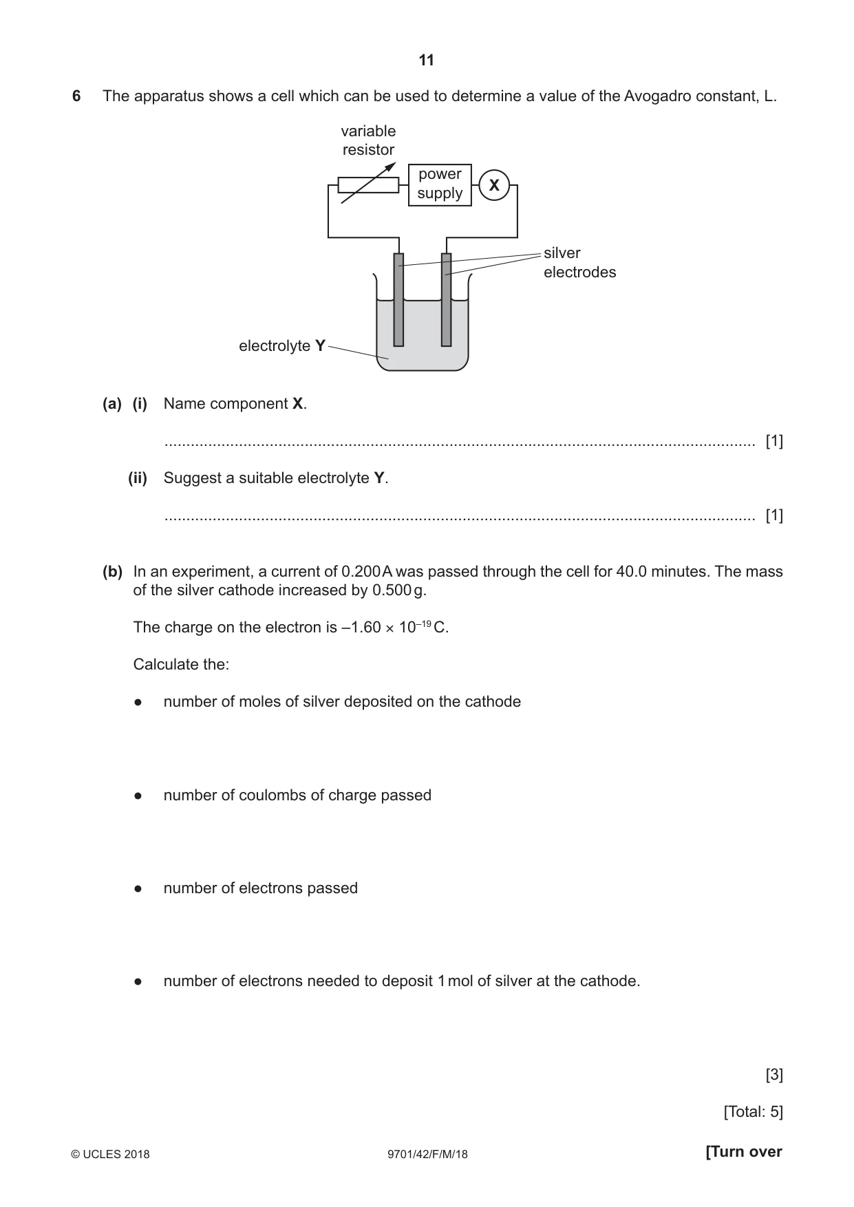 Cambridge A Level Chemistry 9701 2018 Feb/March Paper 4 · Variant 2 question paper, page 11 of 20