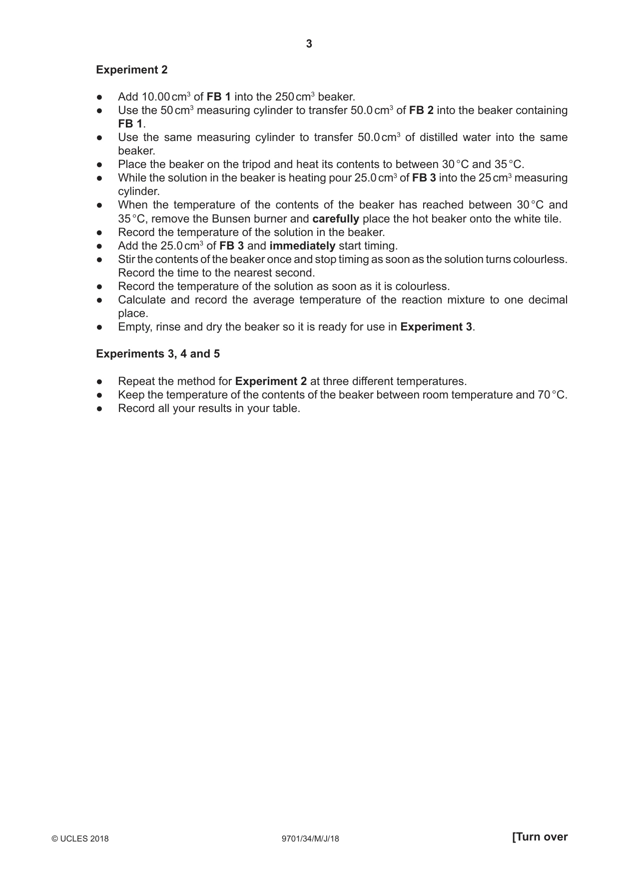 Cambridge A Level Chemistry 9701 2018 May/June Paper 3 · Variant 4 question paper, page 3 of 12