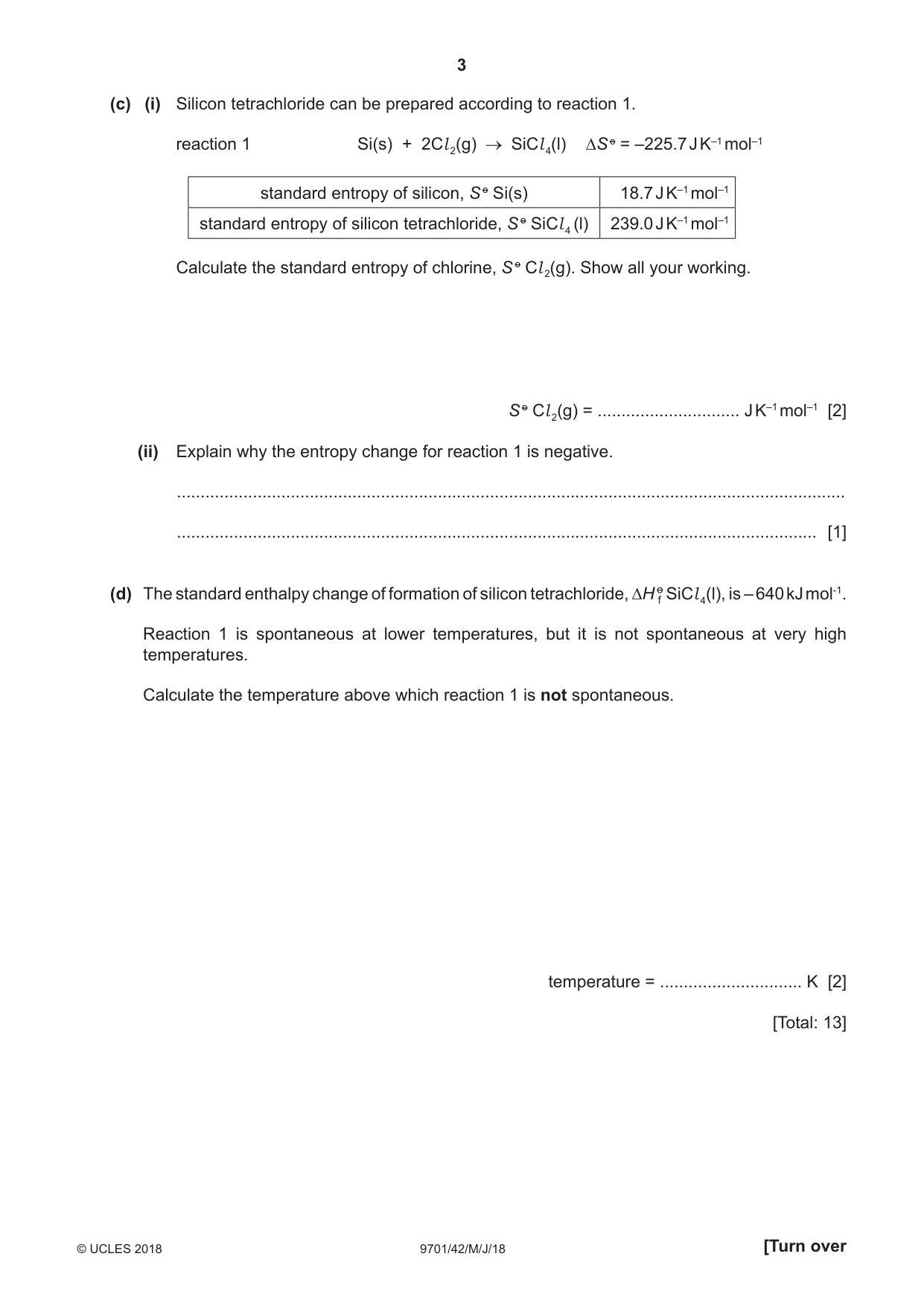 Cambridge A Level Chemistry 9701 2018 May/June Paper 4 · Variant 2 question paper, page 3 of 16