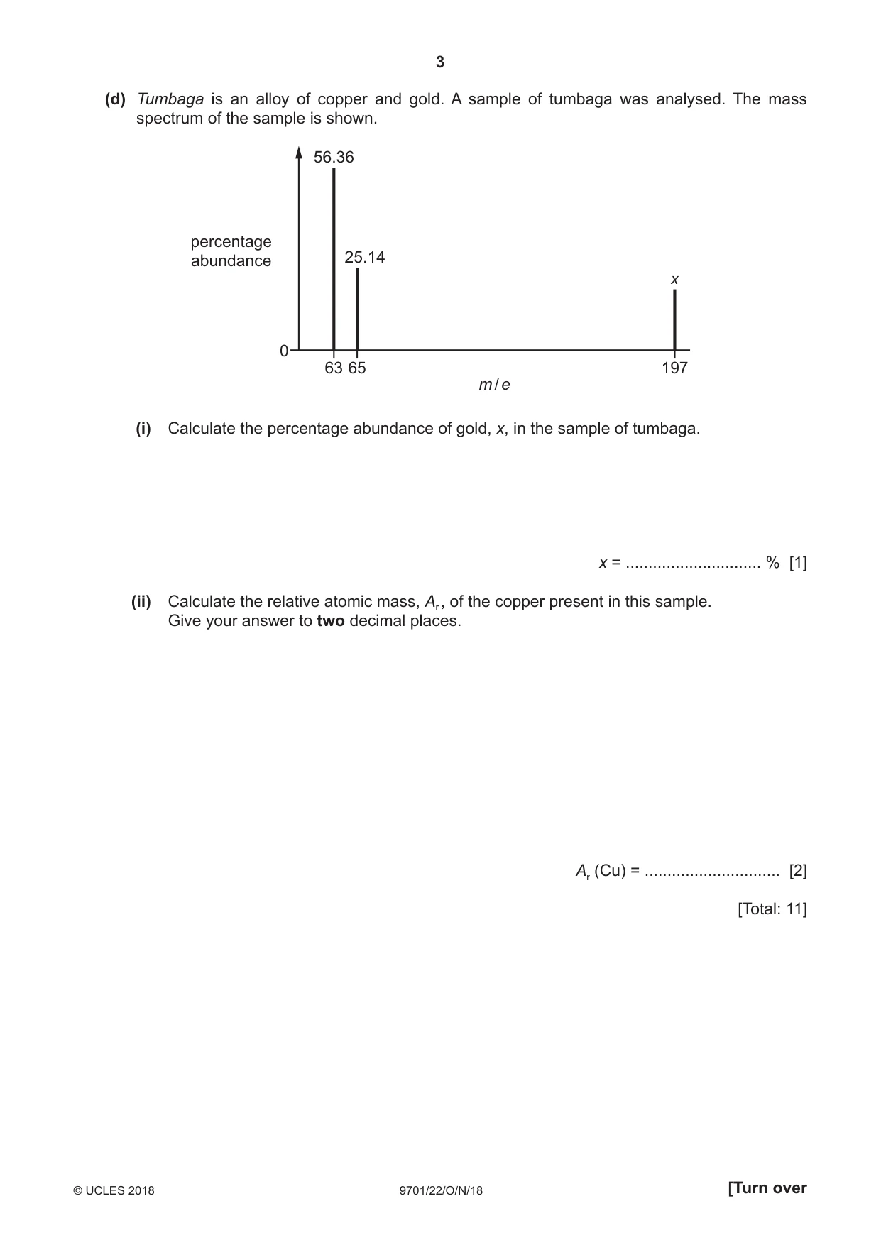 Cambridge A Level Chemistry 9701 2018 Oct/Nov Paper 2 · Variant 2 question paper, page 3 of 16