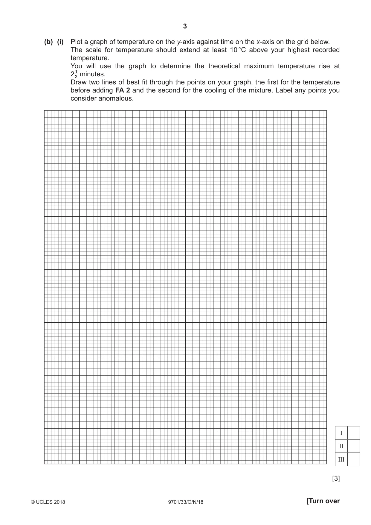 Cambridge A Level Chemistry 9701 2018 Oct/Nov Paper 3 · Variant 3 question paper, page 3 of 16