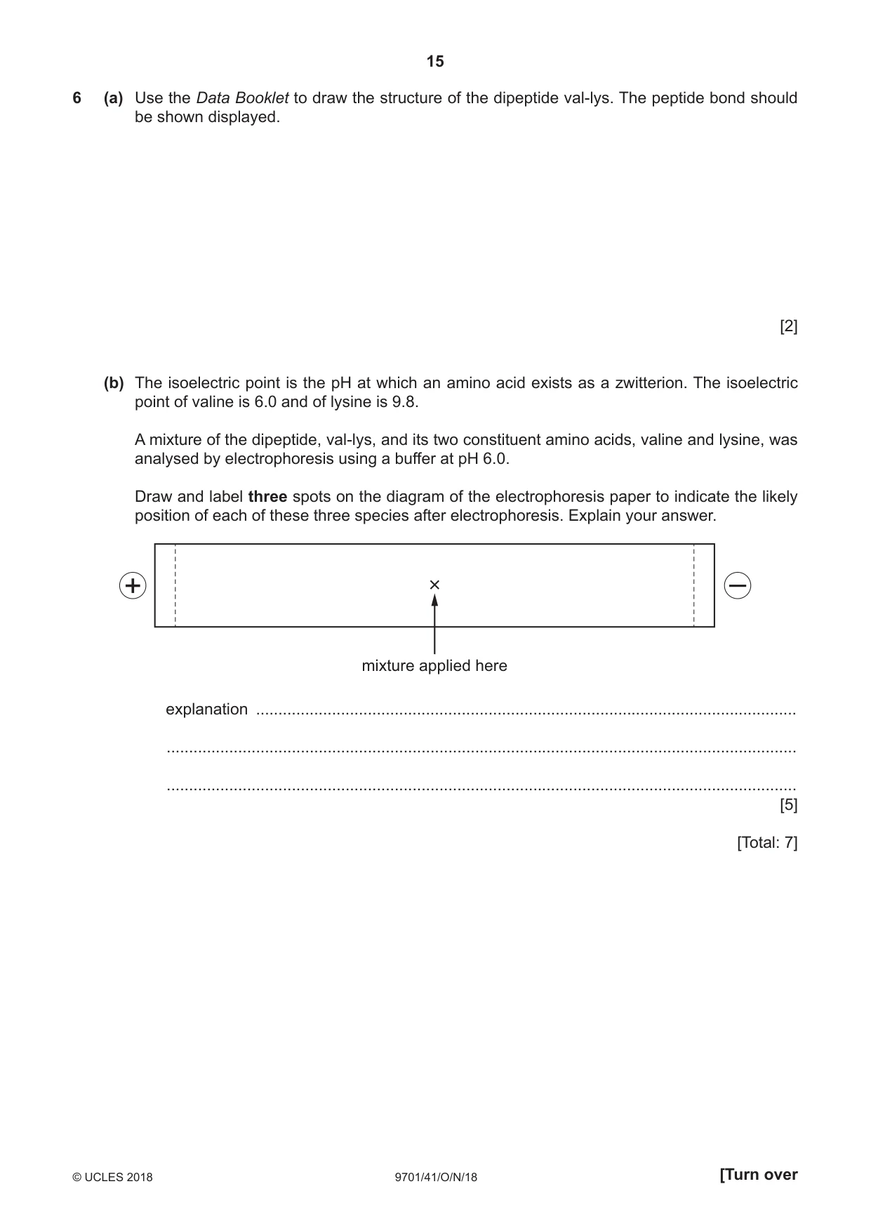 Cambridge A Level Chemistry 9701 2018 Oct/Nov Paper 4 · Variant 1 question paper, page 15 of 20