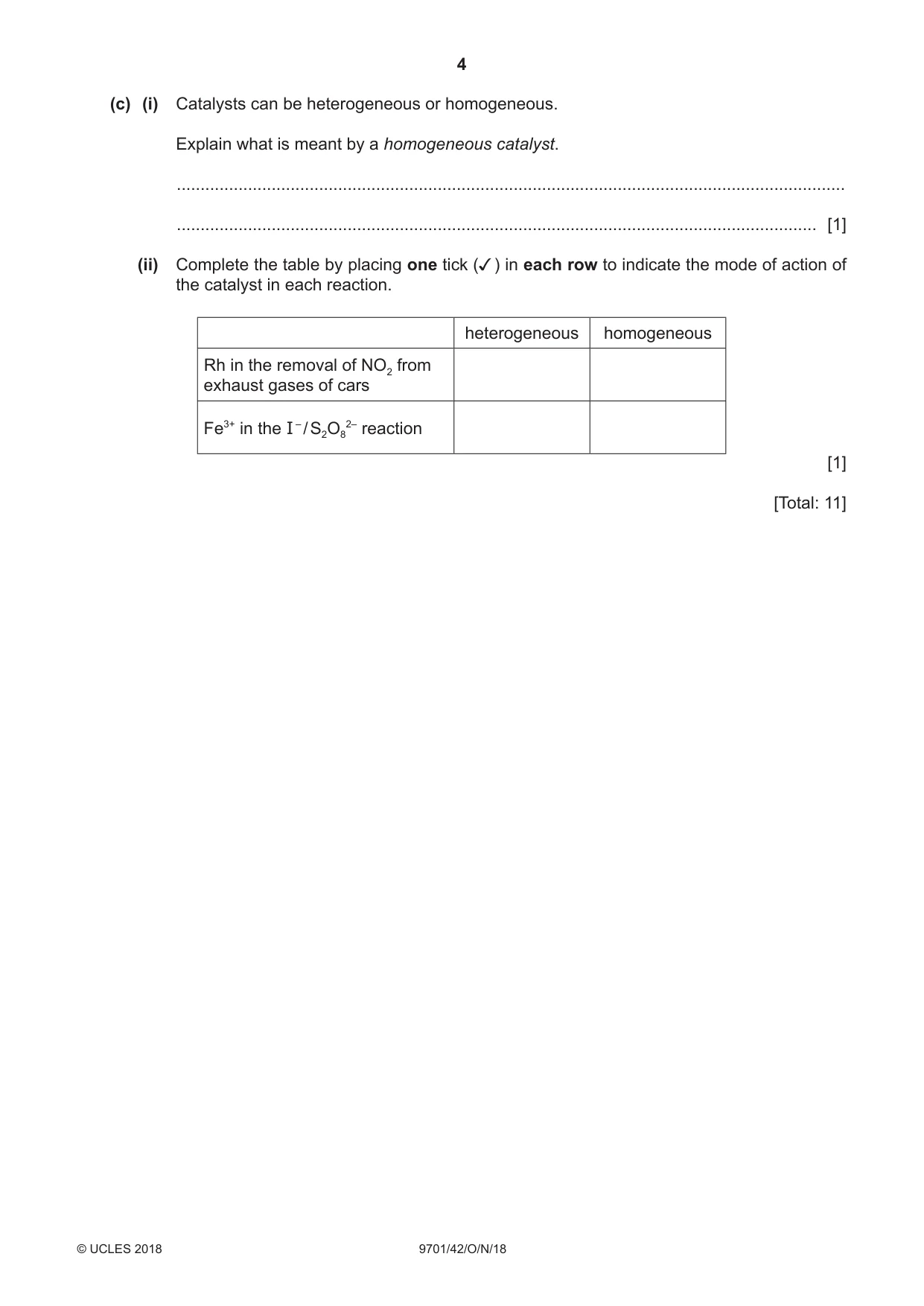 Cambridge A Level Chemistry 9701 2018 Oct/Nov Paper 4 · Variant 2 question paper, page 4 of 24