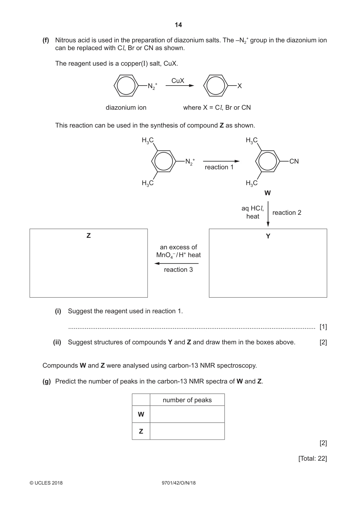 Cambridge A Level Chemistry 9701 2018 Oct/Nov Paper 4 · Variant 2 question paper, page 14 of 24