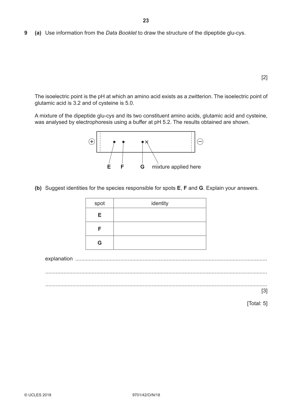 Cambridge A Level Chemistry 9701 2018 Oct/Nov Paper 4 · Variant 2 question paper, page 23 of 24