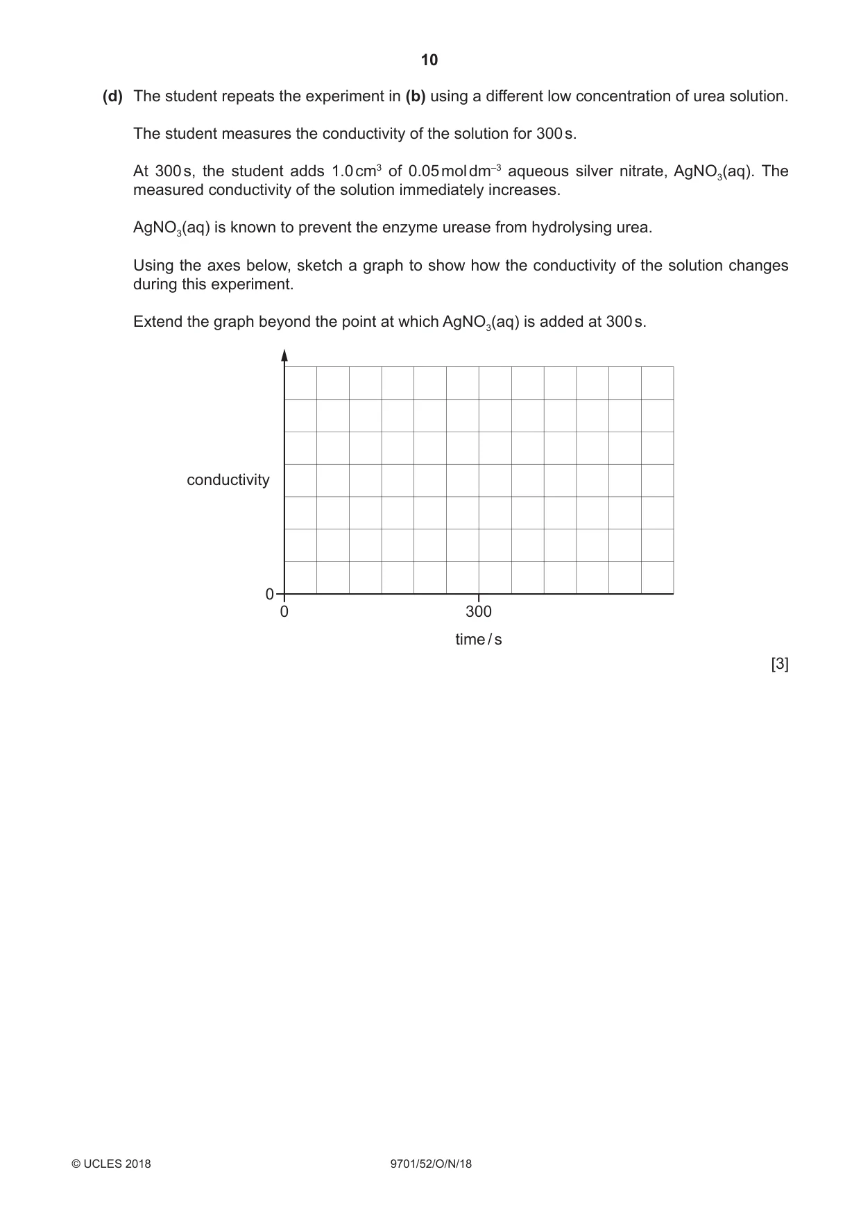 Cambridge A Level Chemistry 9701 2018 Oct/Nov Paper 5 · Variant 2 question paper, page 10 of 12
