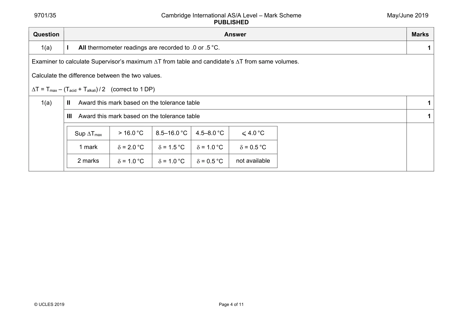 Mark scheme, page 4 of 11