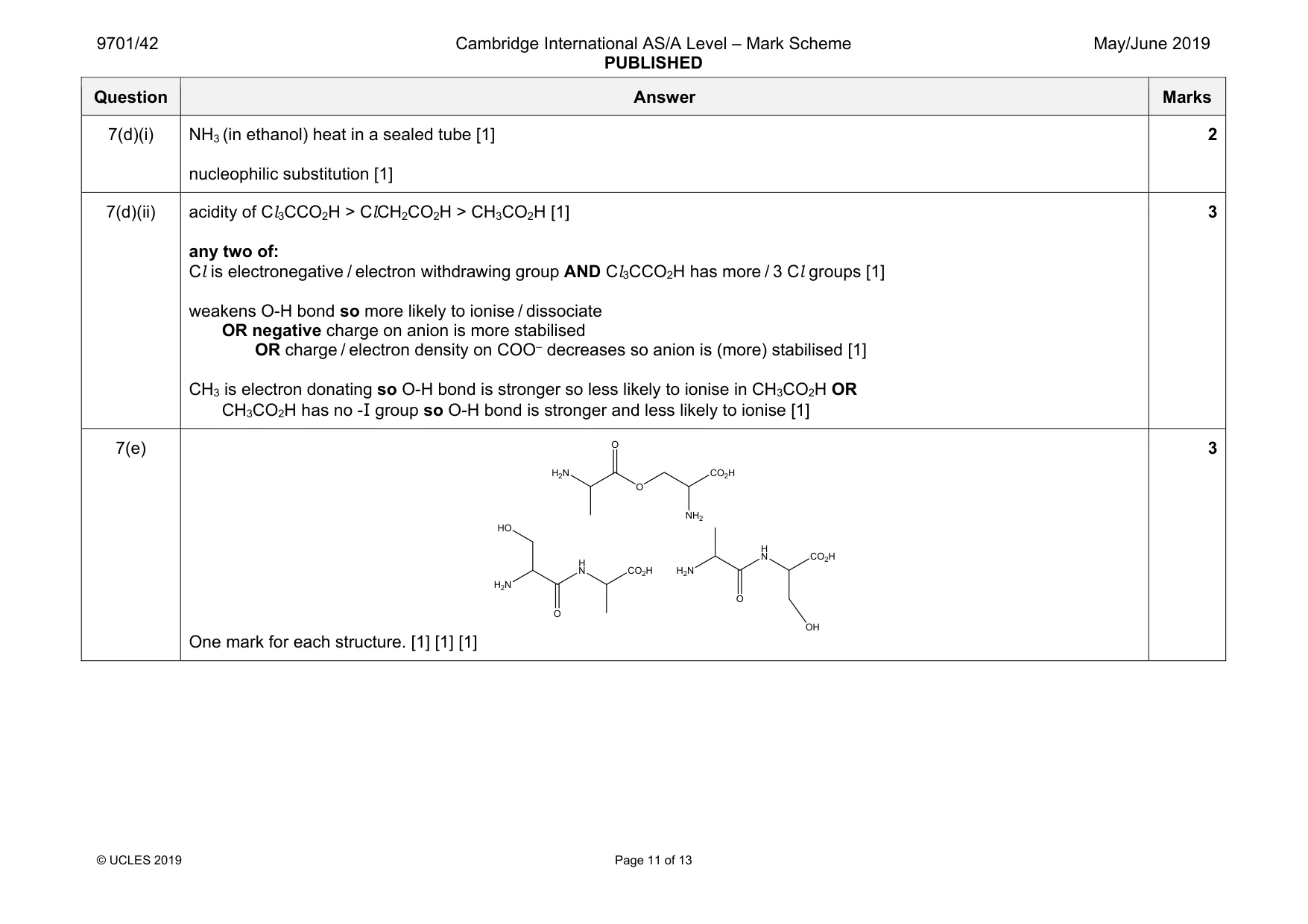 Mark scheme, page 11 of 13