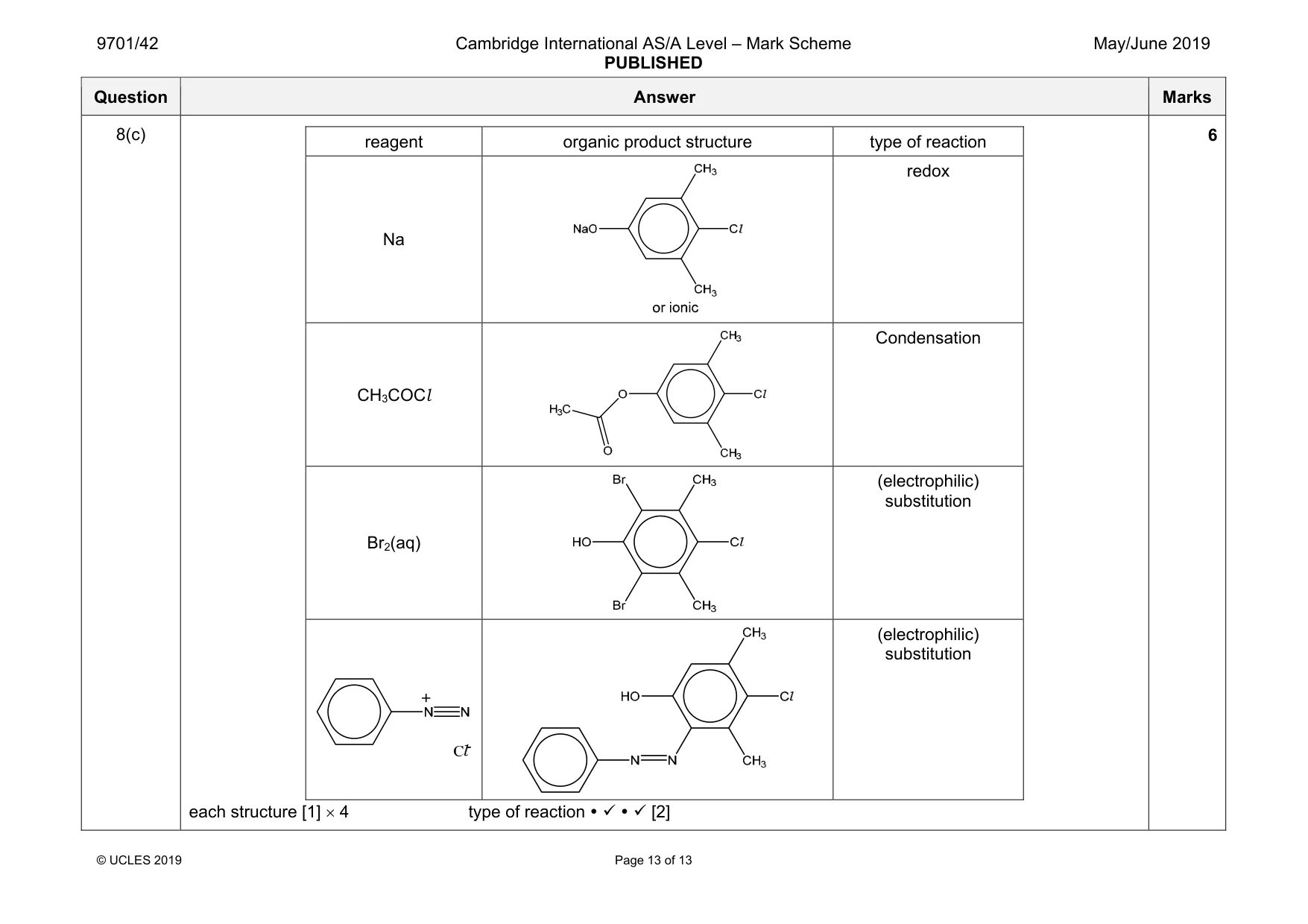 Mark scheme, page 13 of 13