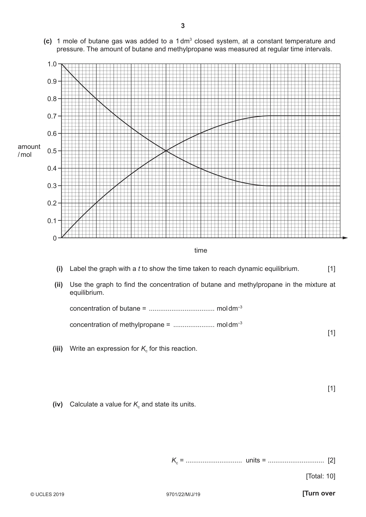 Cambridge A Level Chemistry 9701 2019 May/June Paper 2 · Variant 2 question paper, page 3 of 12