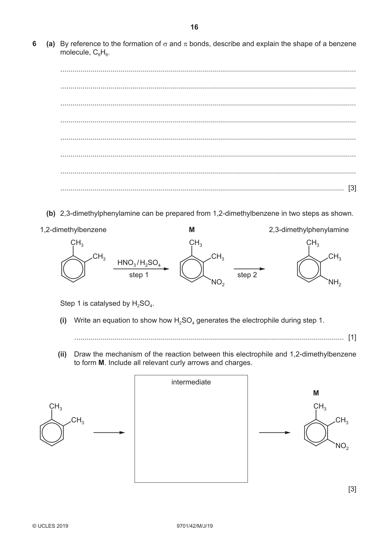 Cambridge A Level Chemistry 9701 2019 May/June Paper 4 · Variant 2 question paper, page 16 of 24
