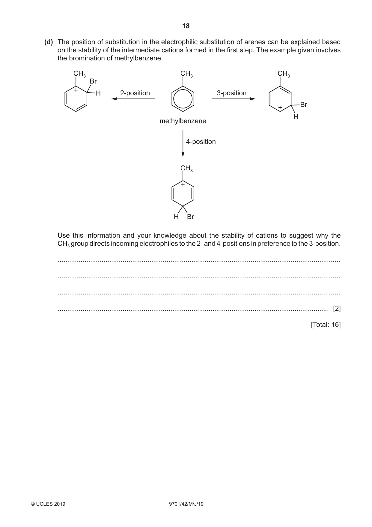 Cambridge A Level Chemistry 9701 2019 May/June Paper 4 · Variant 2 question paper, page 18 of 24