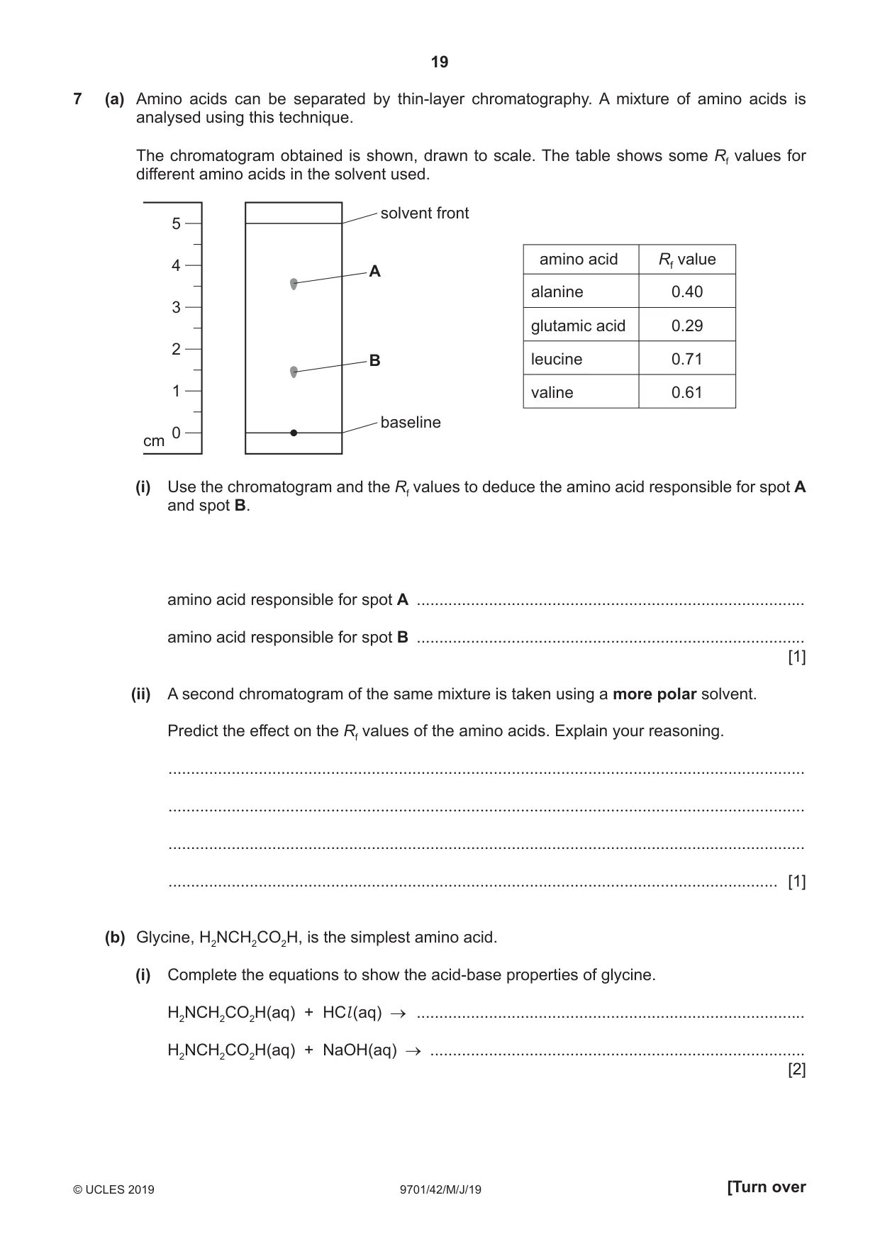 Cambridge A Level Chemistry 9701 2019 May/June Paper 4 · Variant 2 question paper, page 19 of 24