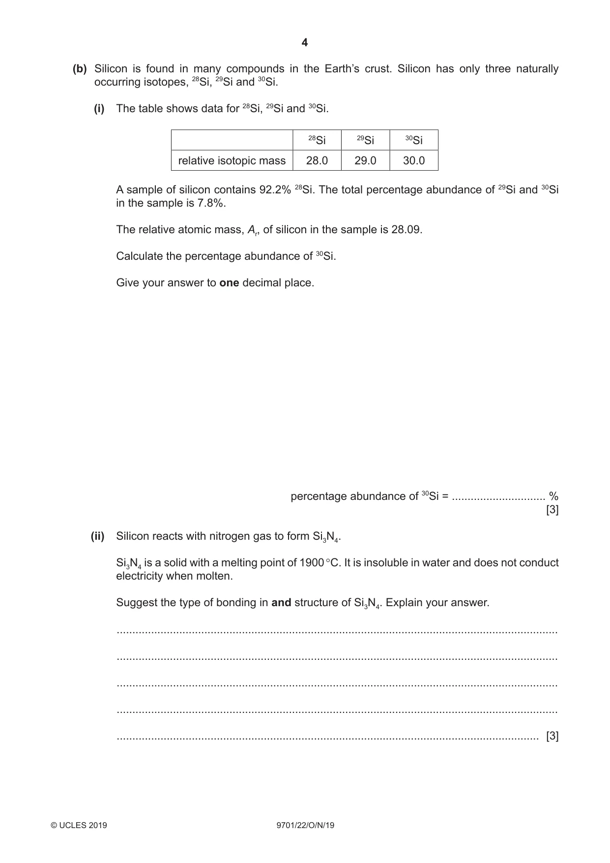 Cambridge A Level Chemistry 9701 2019 Oct/Nov Paper 2 · Variant 2 question paper, page 4 of 16