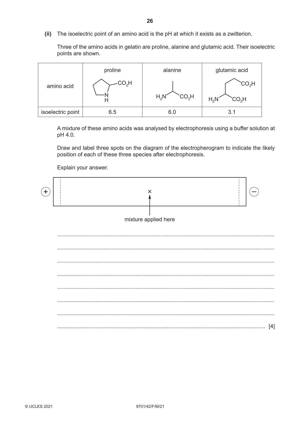 Cambridge A Level Chemistry 9701 2021 Feb/March Paper 4 · Variant 2 question paper, page 26 of 28