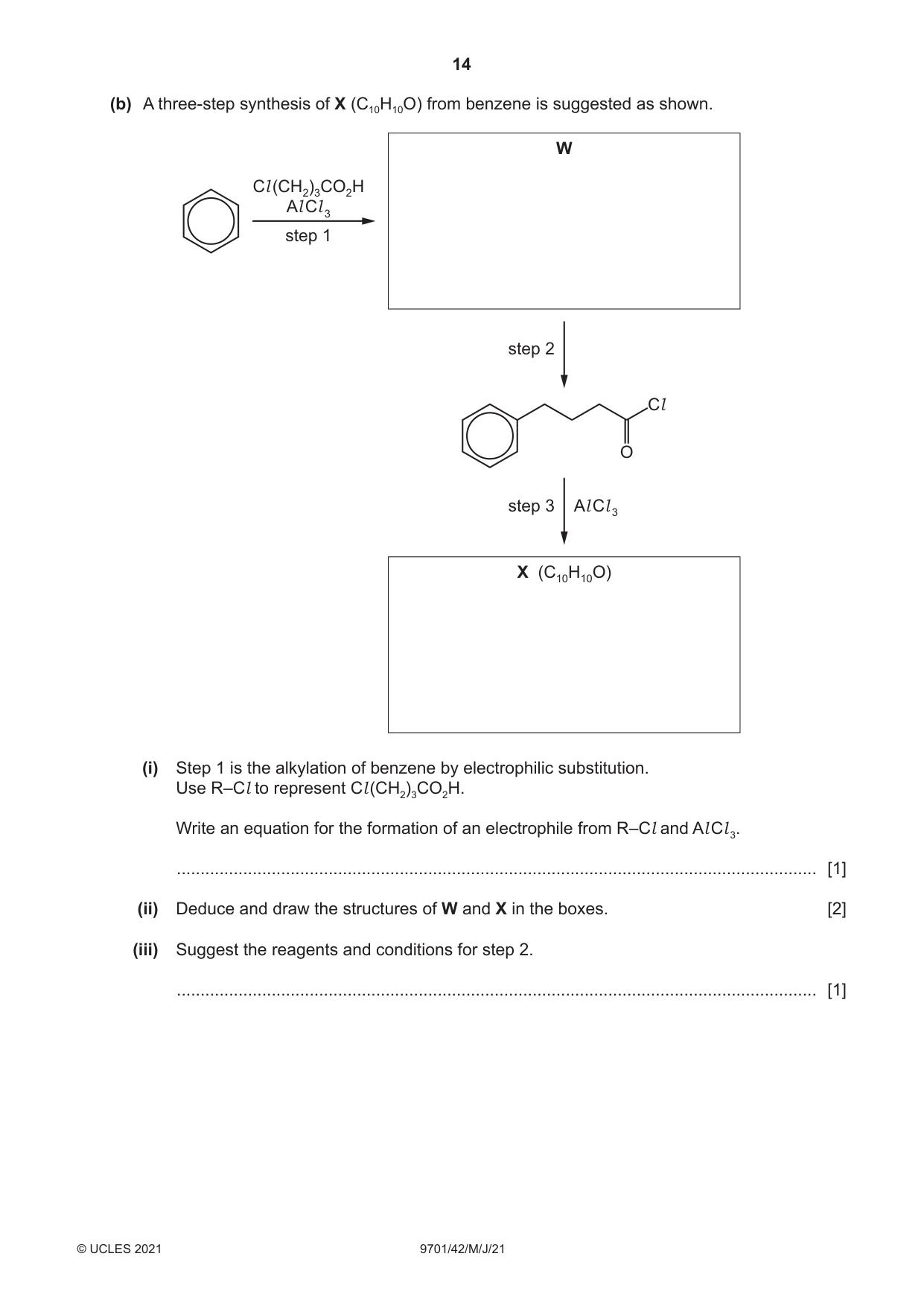 Cambridge A Level Chemistry 9701 2021 May/June Paper 4 · Variant 2 question paper, page 14 of 24