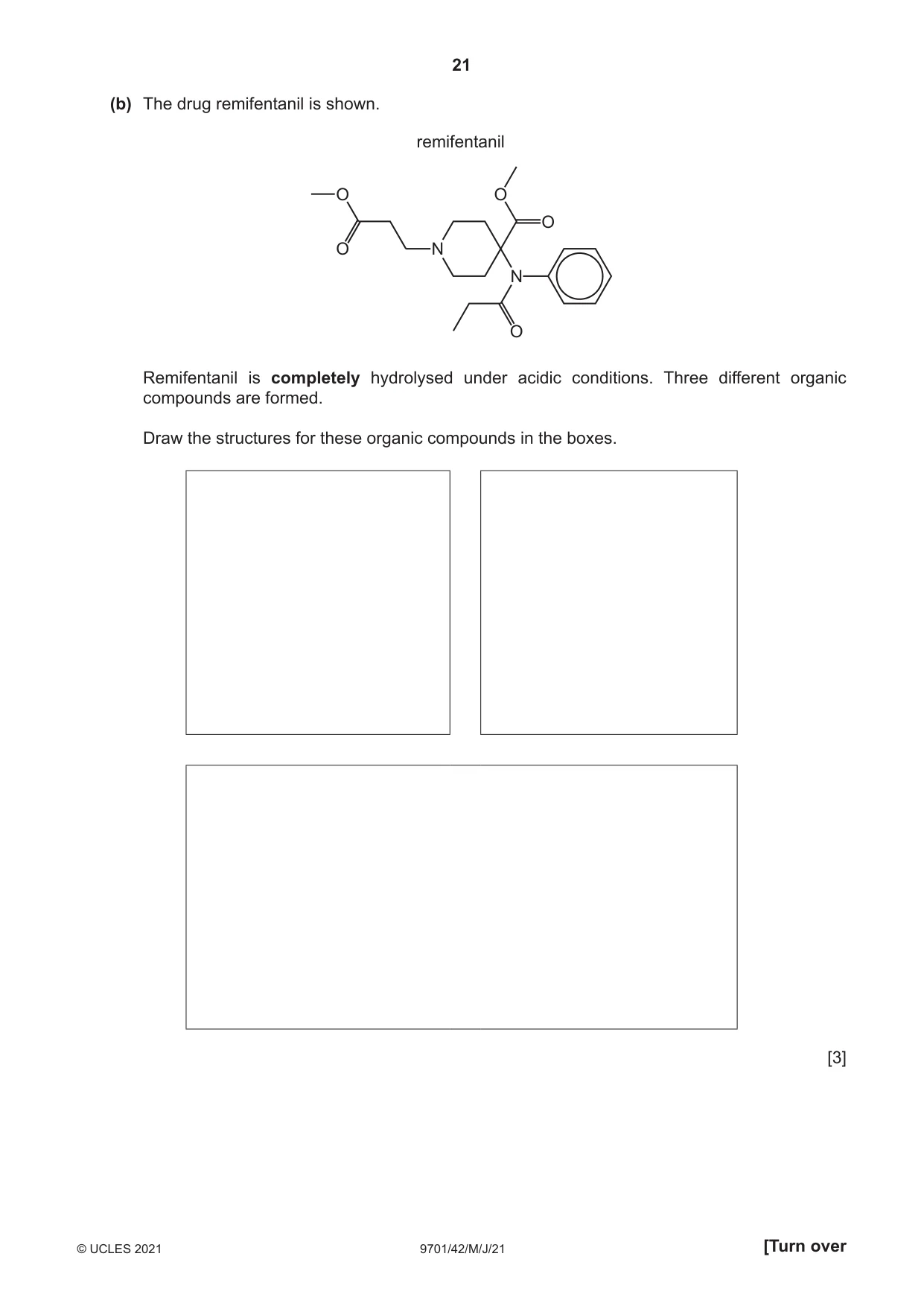 Cambridge A Level Chemistry 9701 2021 May/June Paper 4 · Variant 2 question paper, page 21 of 24
