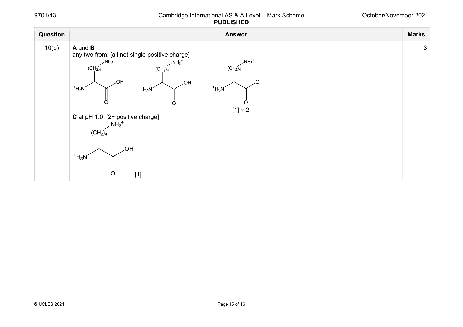 Mark scheme, page 15 of 16